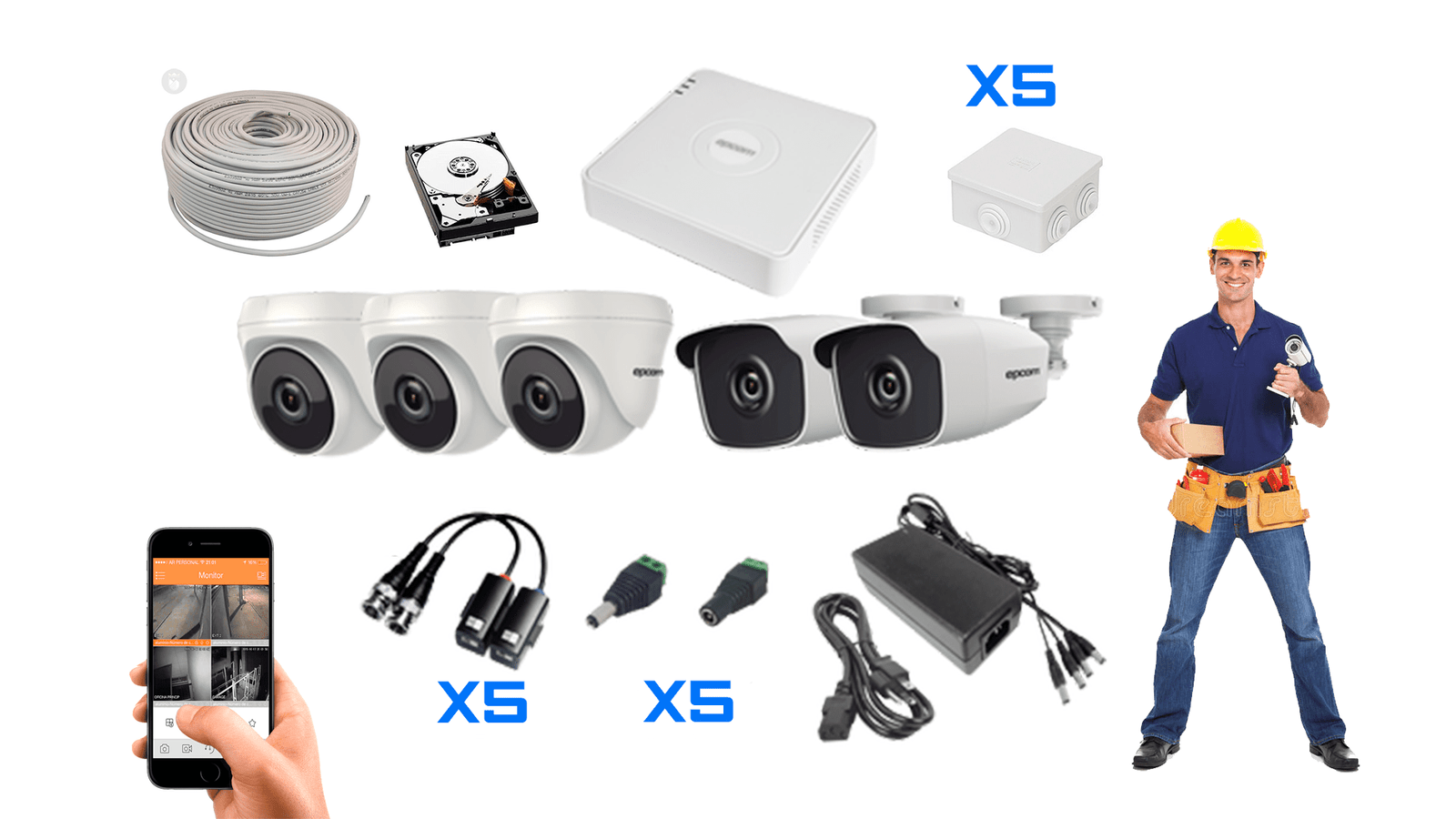 Instalación de cámaras de vídeo a domicilio en la CDMX