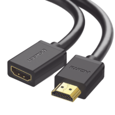 Cable Extensor HDMI de 1 Metro (3.28 Pies) / 4K@60Hz / 3D / HDR / Macho a Hembra / N?cleo de Cobre Esta?ado / Transmisi?n Estable