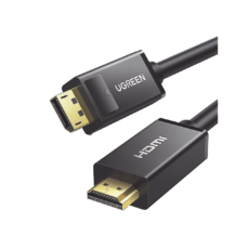 Cable DP Macho a HDMI Macho / Longitud 3 Metros (9.84 Pies) / Soporta 4K@30Hz / Soporta 3D / Cobre Esta?ado 28AWG / Blindaje Interno M?ltiple / Transmisi?n Unidireccional / Bot?n de Liberaci?n / Chip de ?ltima Generaci?n