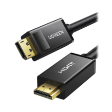 Cable DP Macho a HDMI Macho / Longitud 1.50 Metros (4.92 Pies) / Soporta 4K@30Hz / Soporta 3D / Cobre Esta?ado 28AWG / Blindaje Interno M?ltiple / Transmisi?n Unidireccional / Bot?n de Liberaci?n / Chip de ?ltima Generaci?n