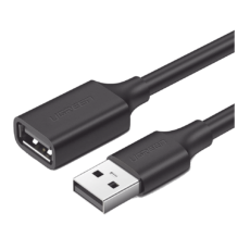 Cable Extensor USB 2.0 A a A | 1 metro | Macho-Hembra | Ultra Durabilidad | Núcleo de Cobre Estañado 28/22 AWG | Blindaje Interior Múltiple / Ideal para teclado, mouse, impresoras, etc.