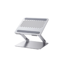 Soporte para Laptop de Aluminio | Soporta Laptops de 10 a 17.3''| Excelente Estabilidad | Capacidad de Carga 5Kg | Diseño Ergonómico | Altura y Angulo Ajustable | Plegable y Portátil | Protecciones de Silicona.