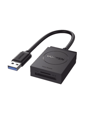 Lector de tarjetas USB-A 3.0 a MicroSD (TF) / SD | 5Gbps | Soporta hasta 2TB | Soporta Windows/Mac OS/Linux/Android | Lectura de Tarjetas Simultánea | No Requiere Controlador | Cable de 15cm.