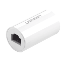 Acoplador y Protector (Extensor de Cable Ethernet RJ45) | 1000Mbps | Compatibilidad con Cat7/Cat6/Cat5e | Compatible con POE | Ign?fugo | ABS | Color Blanco