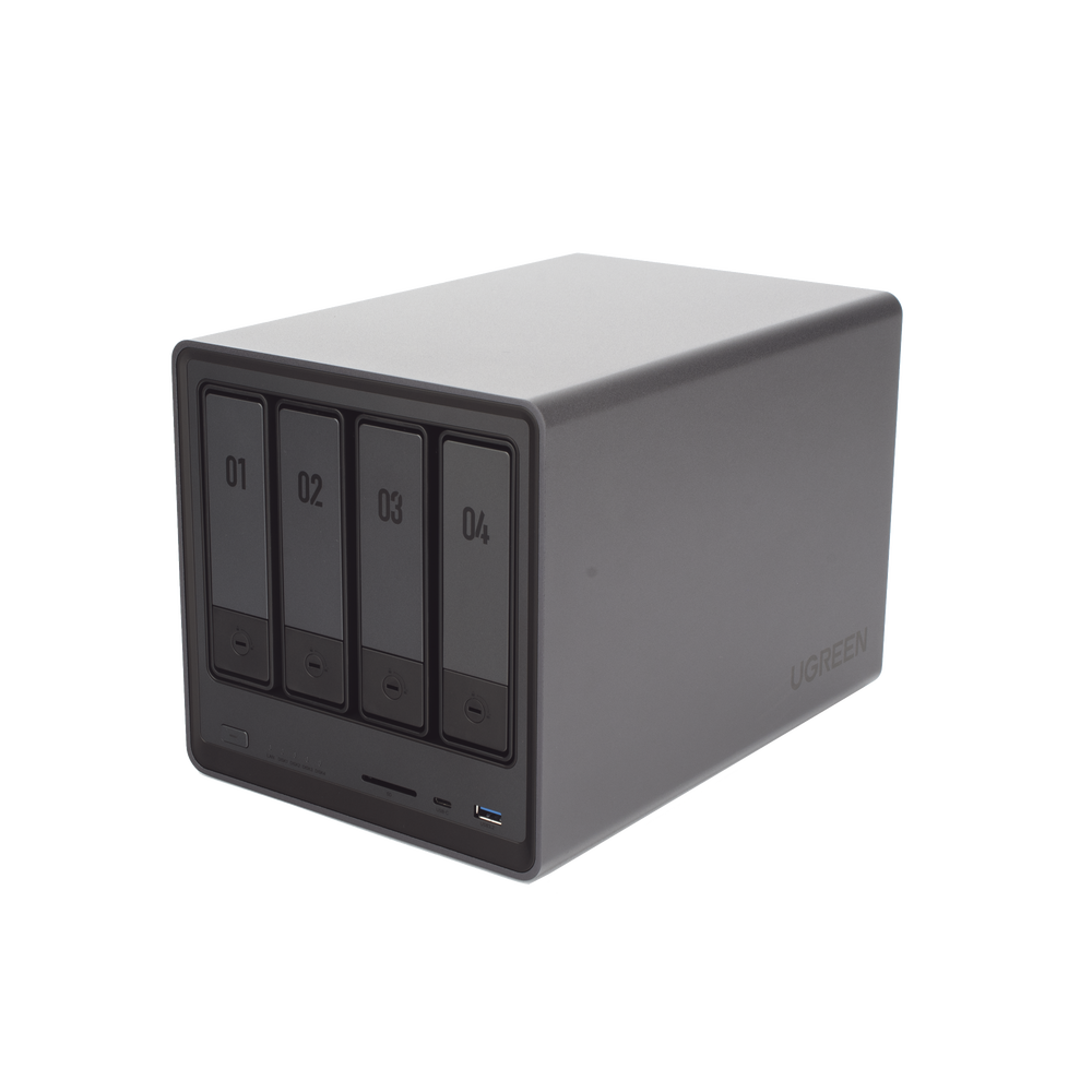 NASync DXP4800 | SO UGOS Pro | Intel N100 12th Gen Intel® Quad Core™ | 4-Bahias (SATA) hasta 96TB | 2* M.2 SSD hasta 16TB| 8GB DDR5 (Exp. a 16GB) | 2.5Gb Dual Ethernet | HDMI 4K | 2* USB2.0 | 1*USB 3.2Gen | 1* USB 3.2Gen2 | 1*USB-C 3.2Gen2 | SD - Imagen 2