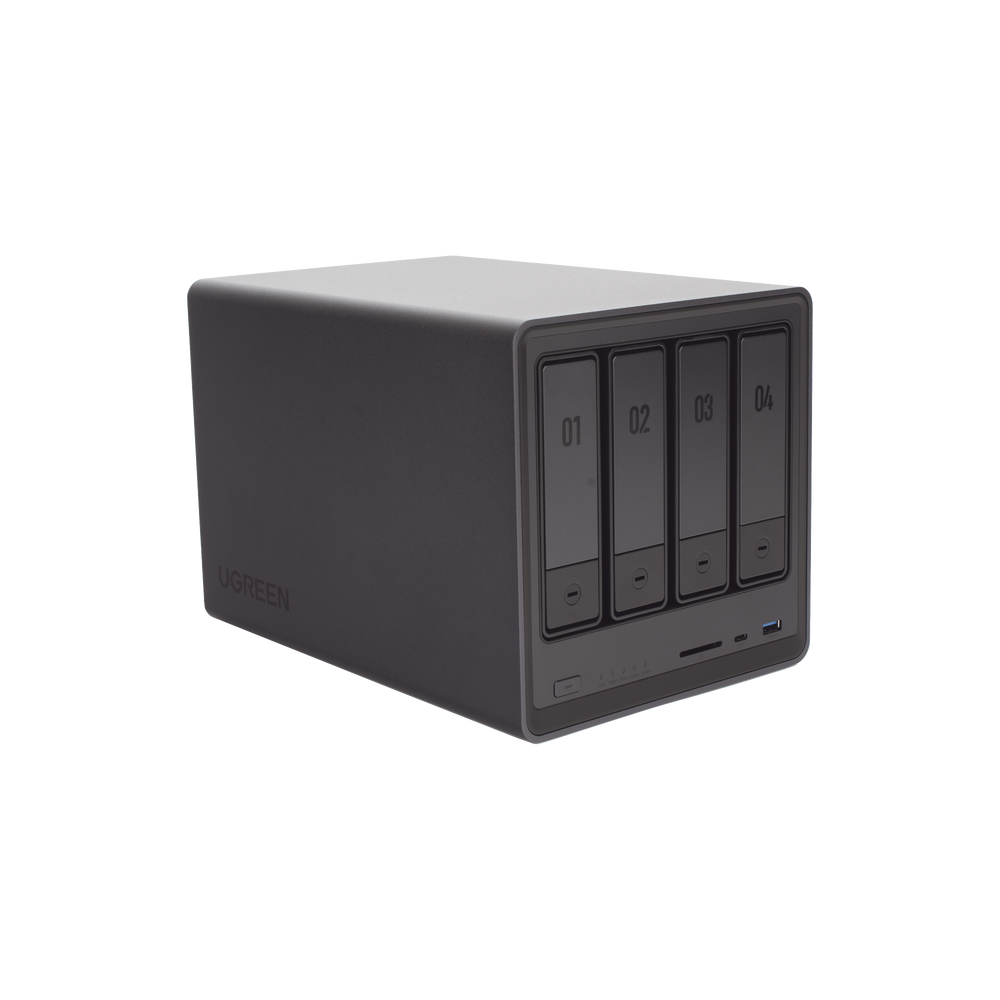 NASync DXP4800 | SO UGOS Pro | Intel N100 12th Gen Intel® Quad Core™ | 4-Bahias (SATA) hasta 96TB | 2* M.2 SSD hasta 16TB| 8GB DDR5 (Exp. a 16GB) | 2.5Gb Dual Ethernet | HDMI 4K | 2* USB2.0 | 1*USB 3.2Gen | 1* USB 3.2Gen2 | 1*USB-C 3.2Gen2 | SD - Imagen 4