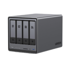 NASync DXP4800 | SO UGOS Pro |  Intel N100 12th Gen Intel® Quad Core™ | 4-Bahias (SATA) hasta 96TB | 2* M.2 SSD hasta 16TB| 8GB DDR5 (Exp. a 16GB) | 2.5Gb Dual Ethernet | HDMI 4K | 2* USB2.0 | 1*USB 3.2Gen | 1* USB 3.2Gen2 | 1*USB-C 3.2Gen2 | SD