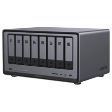NAS UGREEN NASync DXP8800 Plus / Intel Core i5-1235U 10 Núcleos / 8 Bahías SATA + 2 M.2 NVMe / 2 Puertos 10GbE / Thunderbolt 4 / HDMI 8K / DDR5 Expandible 64GB / PCIe 4.0 x4
