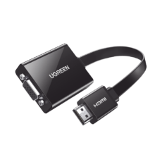 Adaptador HDMI a VGA / Resoluci?n 1080P / Audio 3.5mm / Con Puerto Micro USB para Alimentaci?n / Plug & Play / No Requiere Controlador / ABS / Flexible y Duradero