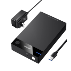 Carcasa de Disco Duro para  3.5" y  2.5" (Enclosure) | Con Cable USB 3.0 | Para HDD 3.5" / SSD 2.5" | SATA I/II/III | UASP | Hasta 16 TB | Compatible con Windows, Linux, Mac OS | No Requiere Controlador | Cable 1m | Incluye Adaptador d