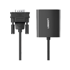 VGA Macho / Salida: HDMI Hembra / Resoluci?n de 1080P@60Hz / Puerto Est?reo de 3.5 mm / Plug and Play, Sin Controlador / Longitud del Cable 15 cm (5.91 Pulgadas). / Incluye Cable de Alimentaci?n USB / Incluye Cable de Audio de 3.5mm.