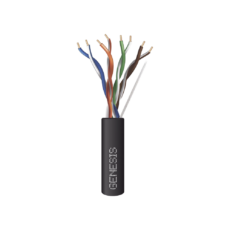 Bobina de Cable de 305 Metros (1000 Pies) / UTP Cat6 PLENUM / Color Negro / UL, CMP SPNLS / Probado a 350 MHz / Aplicaciones de CCTV / Redes de Datos / IP Megapixel / Control RS485