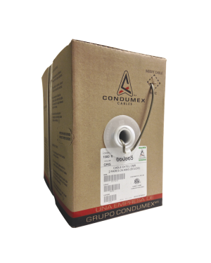 Caja de 305 Metros (1000 Pies) / 4 X 24 AWG / Cable Telef?nico EK-TEL-CMR / Uso Interior
