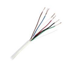 Bobina de Cable de 152 Metros (500 Pies) de 6 x 20 AWG / Blindado / Color Blanco / Aplicaciones en Control de Acceso, Audio e Instrumentaci?n