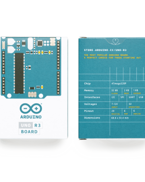 Placa de Desarrollo Arduino UNO R3 / Microcontrolador ATmega328P / 14 Pines Digitales / 6 Entradas Analógicas / USB-B / Compatibilidad Shields / Educación e Industria