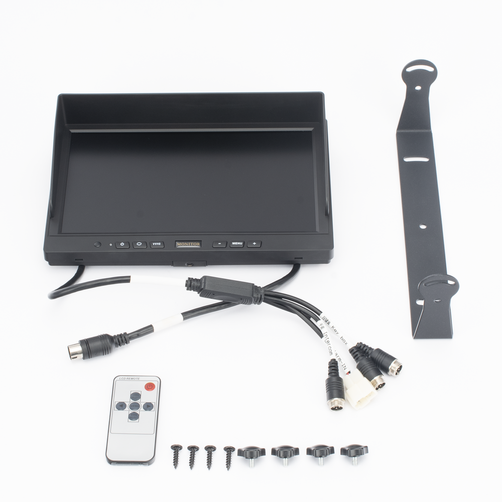 Monitor y Botones de 10.1" LCD / Compatible con DVR Móvil HIKVISION / Conector VGA - Imagen 2