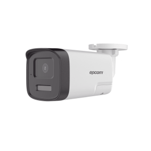 [Audio Bidireccional + Dual Light + ColorVu] Bala TURBOHD 4K (8 Megapixel) / Lente 2.8 mm / 40 mts IR EXIR + 40 mts Luz Blanca / Micrófono y Bocina Integrado / Exterior IP67 / Metal / dWDR