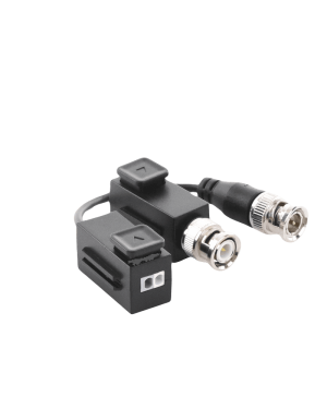 Kit de Transceptor (Balluns) TURBOHD con Boton Push / Hasta 8 MP (4K) / 100% Cobre / Soporta HD-TVI / AHD / CVI / CVBS / Audio por Coaxitron / Datos para Menu de Configurar de Cámaras