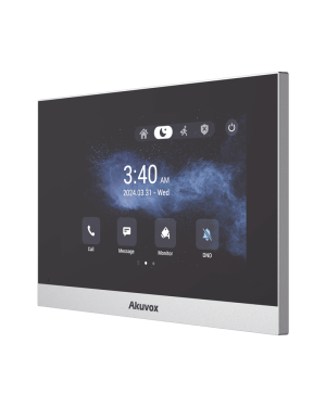 Monitor ANDROID / Soporta APP Android / Pantalla Touch Screen LCD 7″ / WiFi / Punto WIFI / Bluetooth / PoE / SIP / 8 Entradas de Alarma / 1 Salida de Relé / Comunicación con App de Familiares / Administración 100 % en la Nube