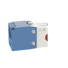 Conector Jack RJ45 Estilo TG, Mini-Com, Categor?a 5e, de 8 Posiciones y 8 Cables, Color Azul