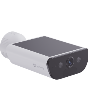 Camara de Bateria con Panel Solar Integrado / 4K Resolucion / WI-FI 6 / Vision Nocturna / Detección Humana y de Vehiculos / Batería de 10400 MAH / IP65