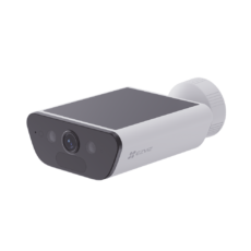 Camara de Bateria con Panel Solar Integrado / 4K Resolucion / WI-FI 6 / Vision Nocturna / Detección Humana y de Vehiculos / Batería de 10400 MAH / IP65