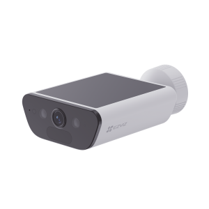 Camara de Bateria con Panel Solar Integrado / 4K Resolucion / WI-FI 6 / Vision Nocturna / Detección Humana y de Vehiculos / Batería de 10400 MAH / IP65