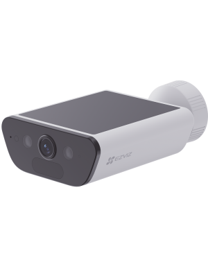 Camara de Bateria con Panel Solar Integrado / 4K Resolucion / WI-FI 6 / Vision Nocturna / Detección Humana y de Vehiculos / Batería de 10400 MAH / IP65