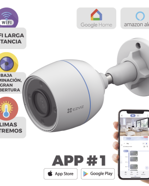 Bala WiFi / 2  Megapixel / Detección humana / Micrófono Integrado / Micro SD / Excelente Vision Nocturna / Exterior