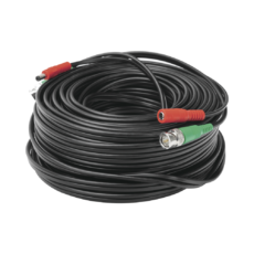 Cable Coaxial (BNC RG59) + Alimentaci?n / SIAMES / 30 Metros (98.43 Pies) / 100% COBRE / Para C?maras 4K / Uso Interior y Exterior