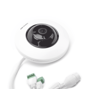 Mini Fisheye IP 5 Megapixel / Panorámica 180° – 360° / Microfono Integrado / 8 mts IR / Uso en Interior / PoE / Múltiples Vistas por iVMS-4200 / Alarmas I/O / Micro SD