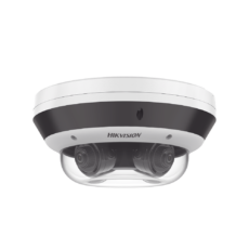 PanoVu Series / Vista Panorámica 360º / 4 Lentes Mot. 2.8 a 12 mm (4 Megapixel por Lente) / 16 Megapixel en Total / WDR 120 dB / DARKFIGHTER / Exterior IP67 / IK10 / PoE+ / 30 mts IR / Micro SD