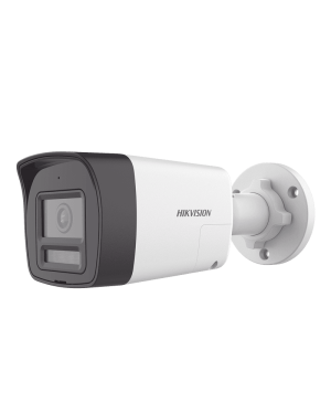[Audio Bidireccional + Dual Light + ColorVu] Bala TURBOHD 3K  (5 Megapixel) / Lente 2.8 mm Angulo de vision 112° / 30 mts IR EXIR + 20 mts Luz Blanca / Micrófono y Bocina Integrado / Exterior IP67 / Metal / dWDR
