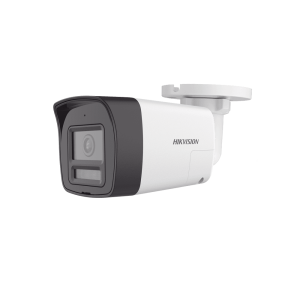 [Audio Bidireccional + Sirena & Estrobo + Dual Light + ColorVu] Bala TURBOHD 4K (8 Megapixel) / Lente 2.8 mm / 30 mts IR EXIR + 20 mts Luz Blanca / Micrófono y Bocina Integrado / Exterior IP67 / Metal / dWDR