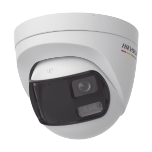 [ColorVu + Panoramica + Dual Light] Turret TURBOHD 3K (5 Megapixel) / Micrófono Integrado / Visión 180° / Imagen a Color 24/7 / 40 mts Luz Blanca + 40 mts IR / Exterior IP67 / WDR
