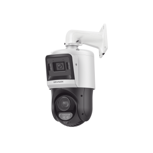 [TandemVu] Domo PTZ IP 4 Megapixel + Cámara Fija 4 Megapixel / 15X Zoom / 100 mts IR + 30 mts Luz Blanca / IP67 / ACUSENSE / PoE+ / 2 Micrófonos Integrados y Bocina / Alerta Audible y Luz Estroboscopica / Alarmas I/O / DARKFIGHTER / Micro SD