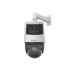 [TandemVu] PTZ IP 4 Megapixel con Cámara Panoramica 6 Megapixel / 32X Zoom / 200 mts IR / 30 mts Luz Blanca / ACUSENSE / IP66 / Alerta Audible y Luz Estroboscopica / Autoseguimiento / Hi-PoE / Alarmas I/O / Ultra Baja Iluminación / Micro SD