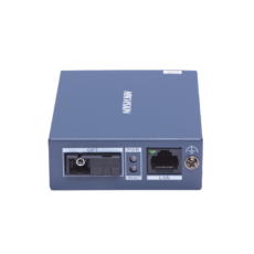 Transceptor Fibra Óptica Gigabit / Monofibra Monomodo / 3 km Distancia / 10/100/1000 Mbps RJ45 / SC / Metal Industrial / 4 kV Protección Rayos / -20°C a 60°C
