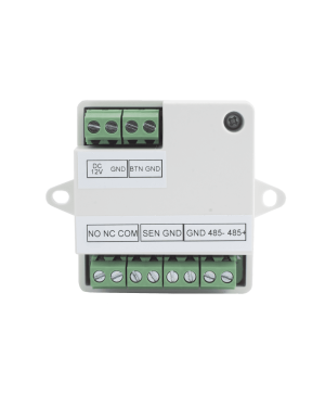 Módulo Seguro para Instalaciones SEGURAS en Controles de Acceso HIKVISION / Compatible con Biometricos Faciales Min Moe / Conexión RS-485  /  Soporta Botón de Salida y Chapa