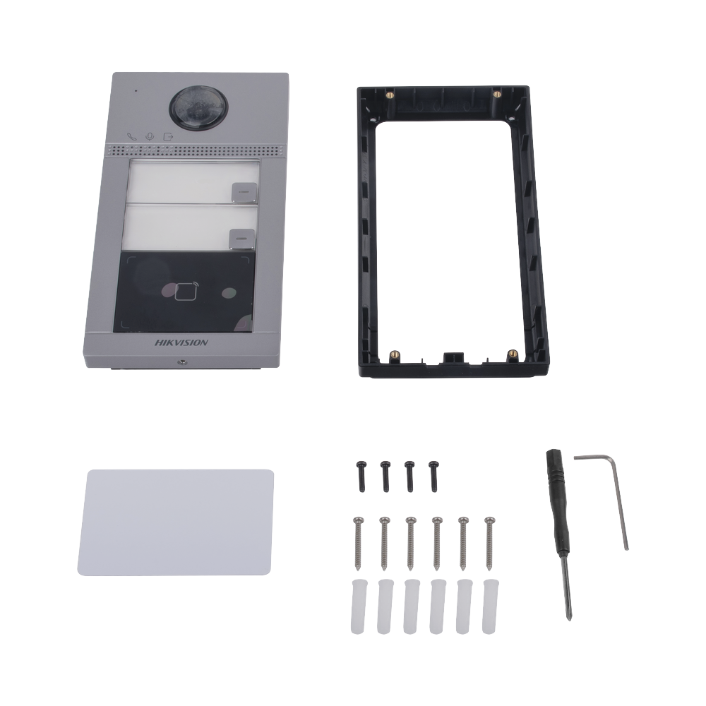Videoportero IP 2 Megapixel / Llamada y Apertura Remota desde App Hik-Connect (requiere monitor) / PoE / Exterior IP65 + Antivandalico IK08 / 2 Departamentos / Apertura con Tarjeta / Soporta 2 Puertas y hasta 6 Monitores - Imagen 5