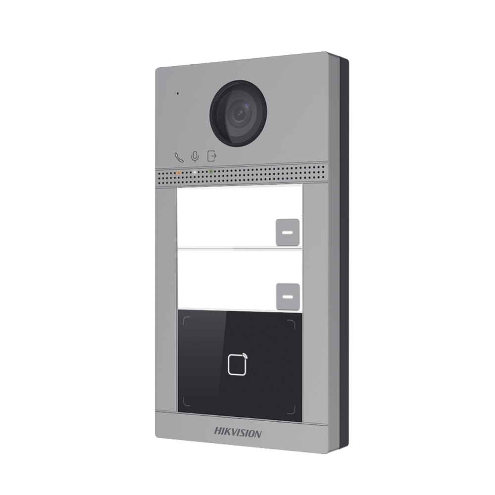 Videoportero IP 2 Megapixel / Llamada y Apertura Remota desde App Hik-Connect (requiere monitor) / PoE / Exterior IP65 + Antivandalico IK08 / 2 Departamentos / Apertura con Tarjeta / Soporta 2 Puertas y hasta 6 Monitores - Imagen 4