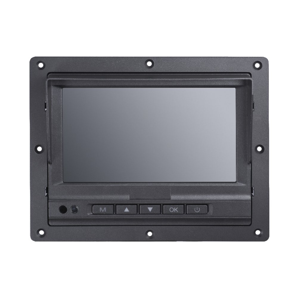Monitor y Botones de 7" LCD / Compatible con DVR Móvil HIKVISION / Conector Tipo Aviación