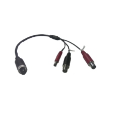 Cable Adaptador Tipo Aviación a BNC para Cámaras en DVR Móvil HIKVISION / 30 cm de Largo