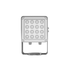 Lampara IR de Luz Continua / 16 Lámparas LED / Distancia Efectiva 16 a 25 metros / Cobertura 40° / Exterior IP66