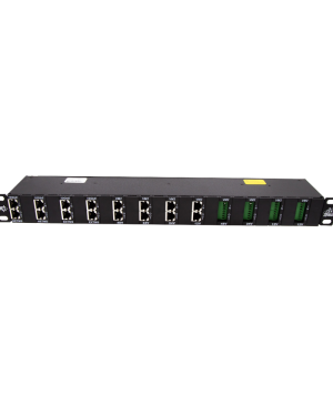 Gabinete de 24 Canales para Montaje en Rack, Compatible con el Módulo de protección DTK-NETMS