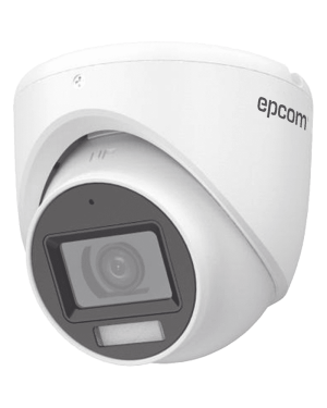 [Dual Light + ColorVu] Turret TURBOHD 3K (5 Megapixel) / Lente 2.8 mm / 30 mts IR + 20 mts Luz Blanca / Gran Angular 104.9° / Exterior IP67 / Micrófono Integrado / dWDR / 4 Tecnologías / Metal