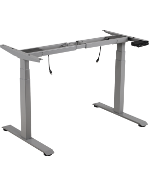 Base de Escritorio Motorizado Profesional / Altura Ajustable 60-125cm / Estructura Estable / Funcionamiento Suave / 3 Preset de Posiciones / Color Gris / Soporta hasta 100Kg de carga