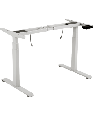 Base de Escritorio Motorizado Profesional / Altura Ajustable 60-125cm / Estructura Estable / Funcionamiento Suave / 3 Preset de Posiciones / Color Blanco / Soporta hasta 100Kg de carga