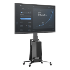 MONTAJE  DE PISO MOVIL PARA PANTALLAS 55-80IN  AJUSTABLE MOTORIZADO