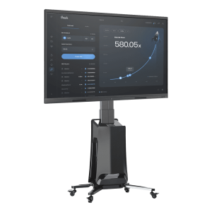 MONTAJE  DE PISO MOVIL PARA PANTALLAS 55-80IN  AJUSTABLE MOTORIZADO